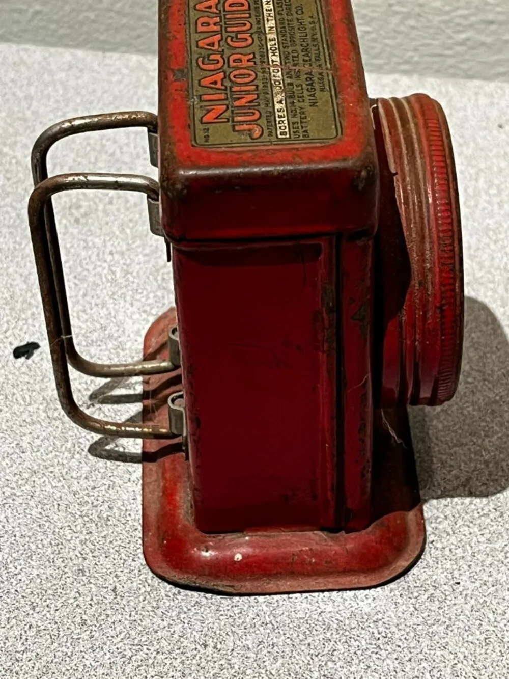 Vintage Flashlight Niagara Junior Guide Niagara Falls NY W Sticker Lamp Lantern